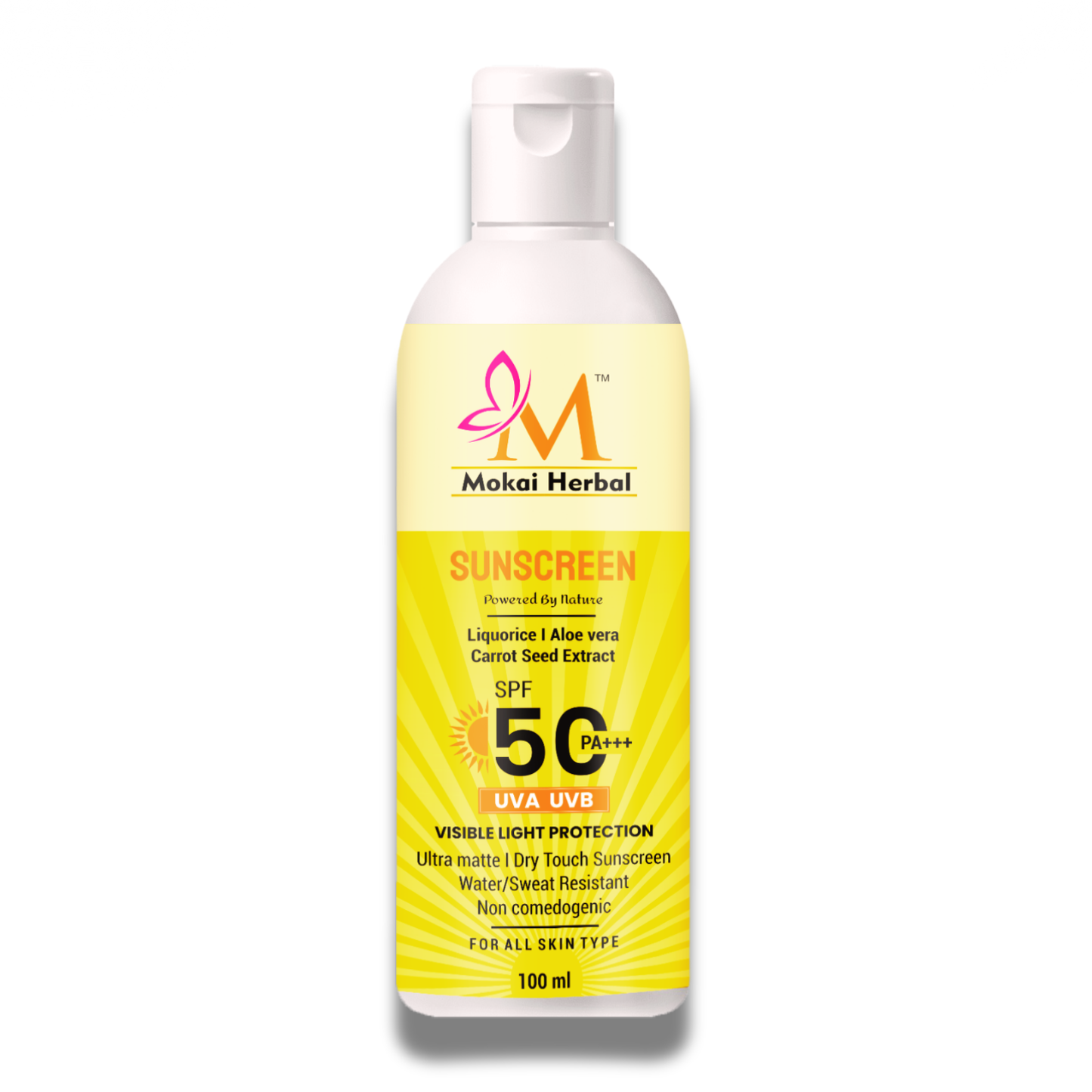 Natural Sunscreen SPF 50 PA+++ Ultra Matte & Dry Touch (50% off)