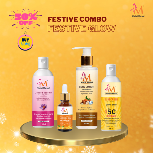 Special Combo 4 in 1 of Facewash + Body Lotion + Faceserum + Sunscreen  (50% off)