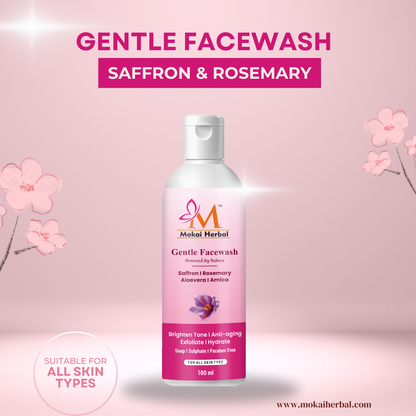 Saffron & Rosemary Face Wash for Clear, Radiant Skin (50% off)