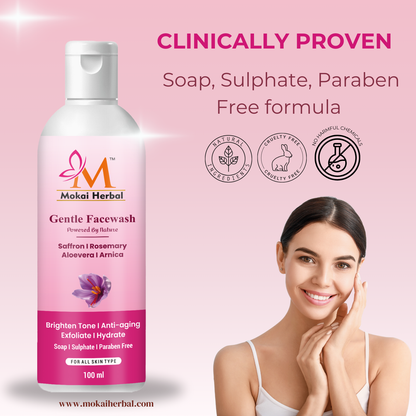 Saffron & Rosemary Face Wash for Clear, Radiant Skin (50% off)
